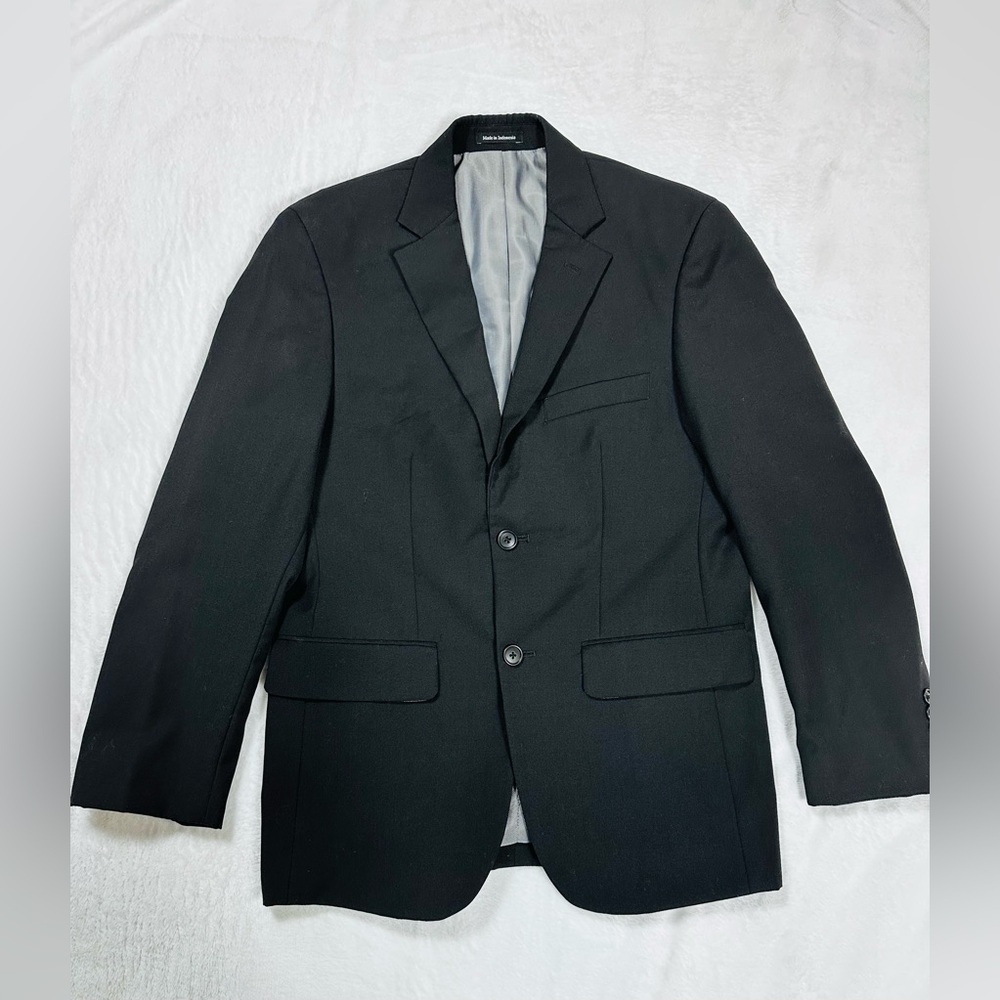 Pronto Uomo | Black Two-Button Blazer Men’s 36R | Classic Suit Jacket
